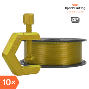 Prusament PETG Yellow Gold 1kg (NFC) – Multipack 10 pcs
