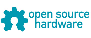 open source hardware logo with text