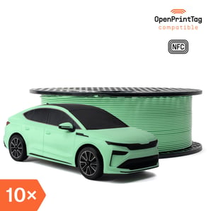 Prusament PETG Electric Green 1kg (NFC) – Multipack 10 uds