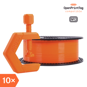 Prusament PETG Prusa Orange 1kg (NFC) – Multipack 10 uds