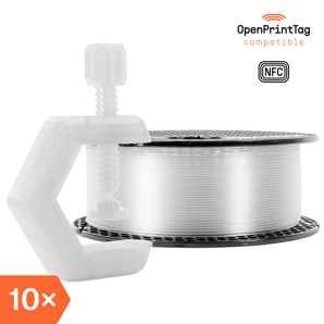 Prusament PETG Clear 1kg (NFC) – Multipack 10 uds