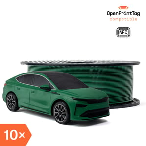 Prusament PETG Emerald Green 1kg (NFC) – Multipack 10 uds