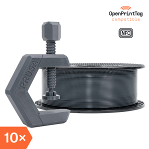 Prusament PETG Anthracite Grey 1kg (NFC) – Multipack 10 uds