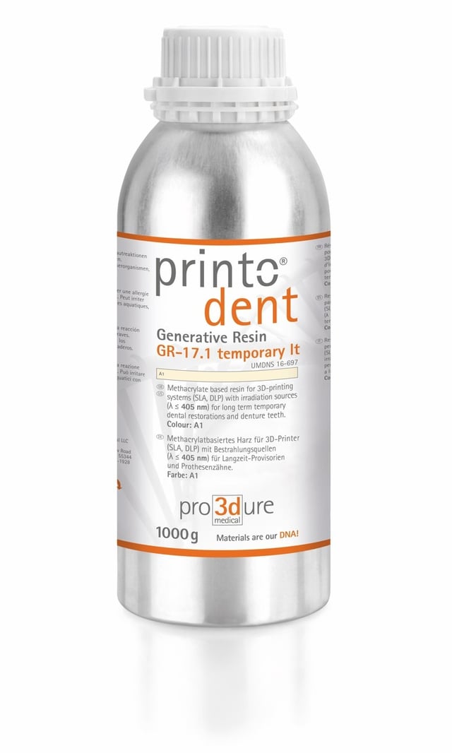 Pro3Dure Printodent GR-17.1 temporary lt 1 kg A1
